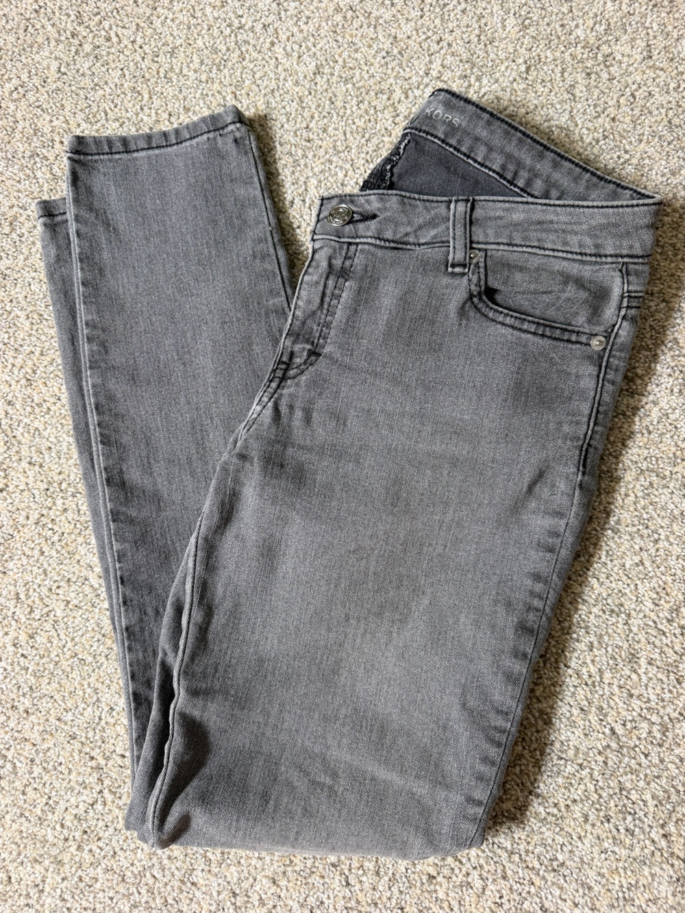 Michael Kors Size 4 Grey Skinny Jeans